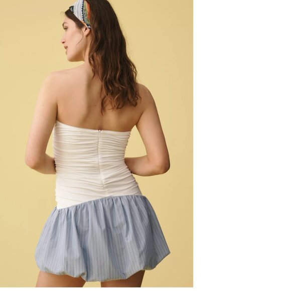 By Anthropologie NIA Janay Strapless Bubble Mini Dress XL new with tag nwt - Picture 2 of 10